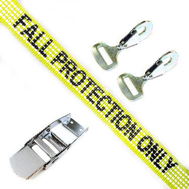 Fall Protection Strap with Buckle and Twisted Snap Hook