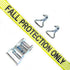 Fall Protection Strap with Ratchet and Open Claw Hook