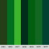 Selection of Green Swatch colours