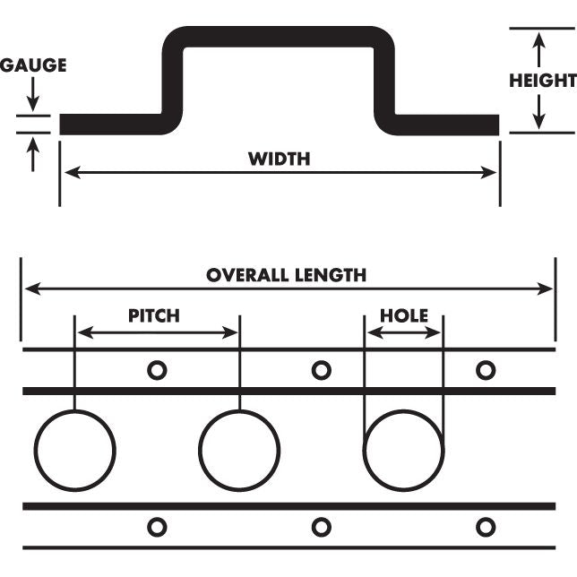 Diagram of track specifications.